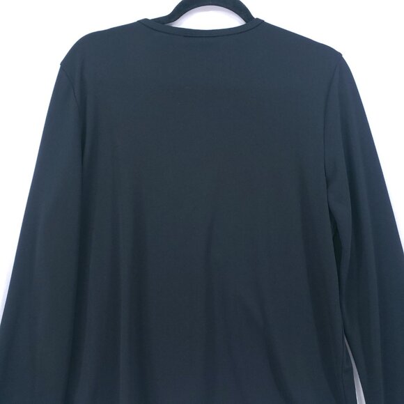 Kathie Lee Collection Black Embroidered Floral Cardigan Sweater Size Large - Picture 10 of 10